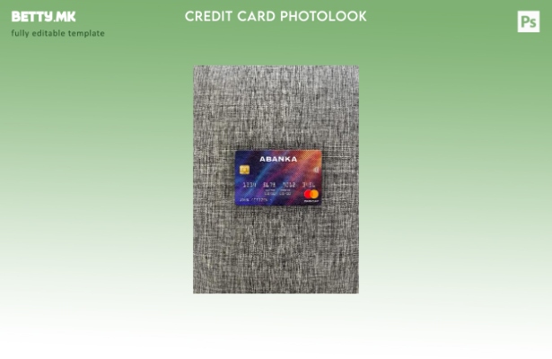 модерен стил Словенија Abanka d.d bank mastercard photolook преден шаблон